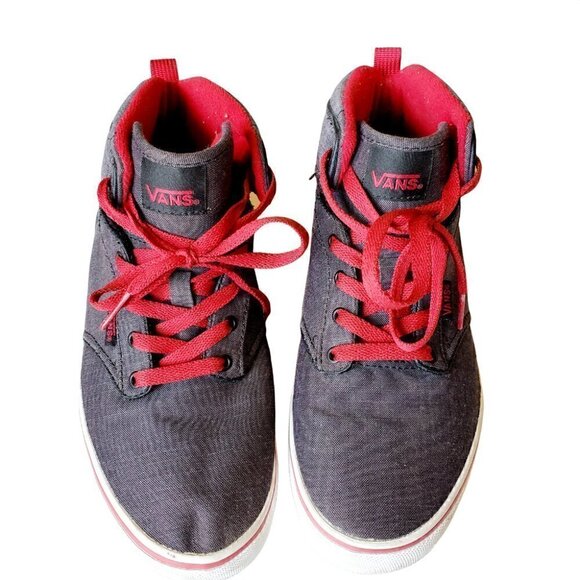 𝅺VANS HI-TOP DARK GREY SNEAKERS. US YOUTH SIZE 5 - Picture 10 of 12